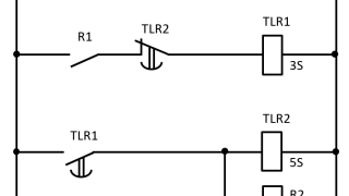 リレーシーケンスの回路図例